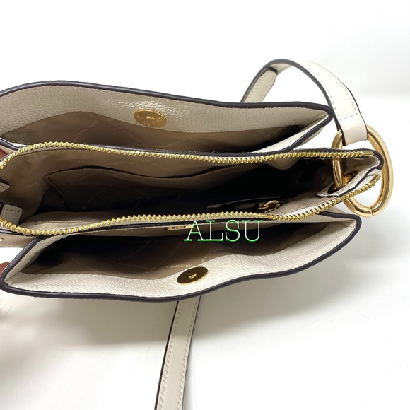 Michael Kors Nicole LG Triple Crossbody Le Vanilla - Picture 8 of 12